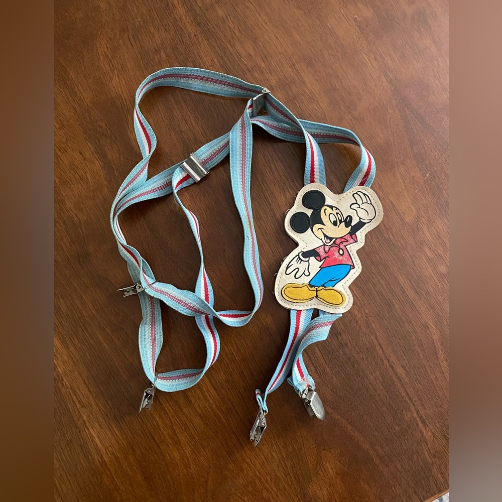 Vintage Kids Mickey Mouse Suspenders